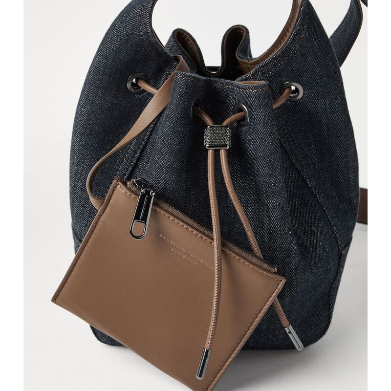 Bolsa Bucket Small Denim BC Duo