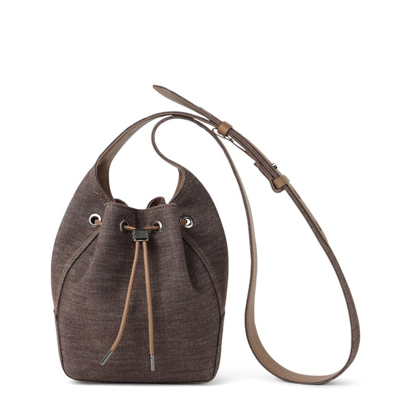 Bolsa Bucket Small Cotton BC Duo - Mercado de Luxo - O Maior E-Commerce de Bens, Produtos e Serviços de Luxo do Brasil.