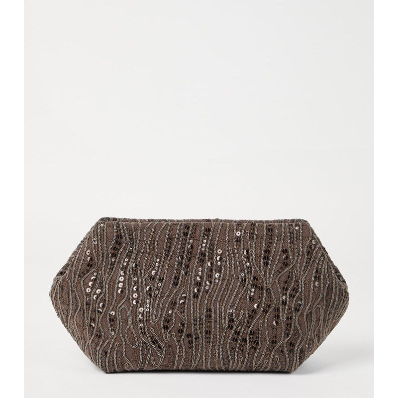 Bolsa Crossbody Cotton-Linen Embellished