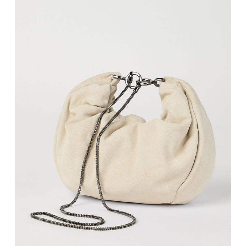Bolsa Crossbody Suede Brioche