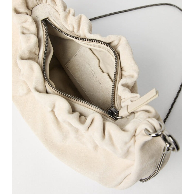 Bolsa Crossbody Suede Brioche