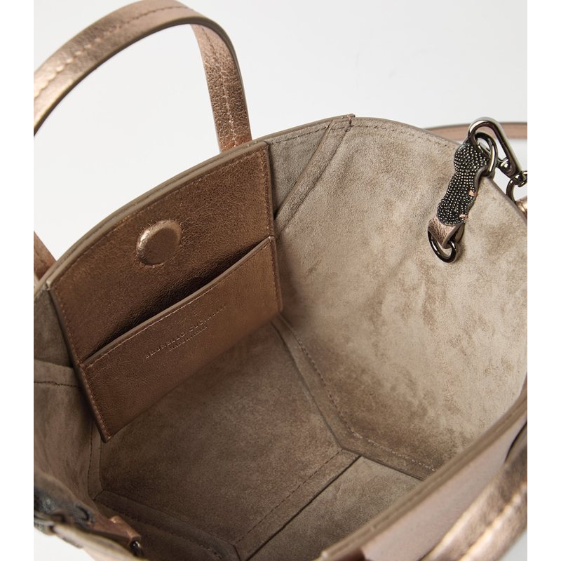 Bolsa Handle Mini Lamé Calfskin BC Duo