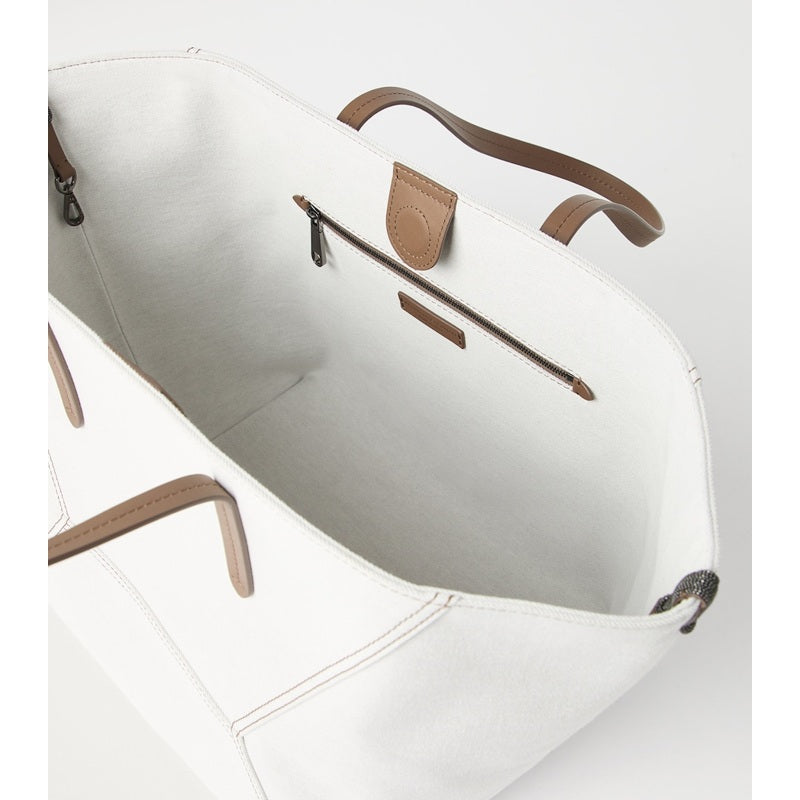 Bolsa Tote Cotton and Linen Gabardine BC Duo