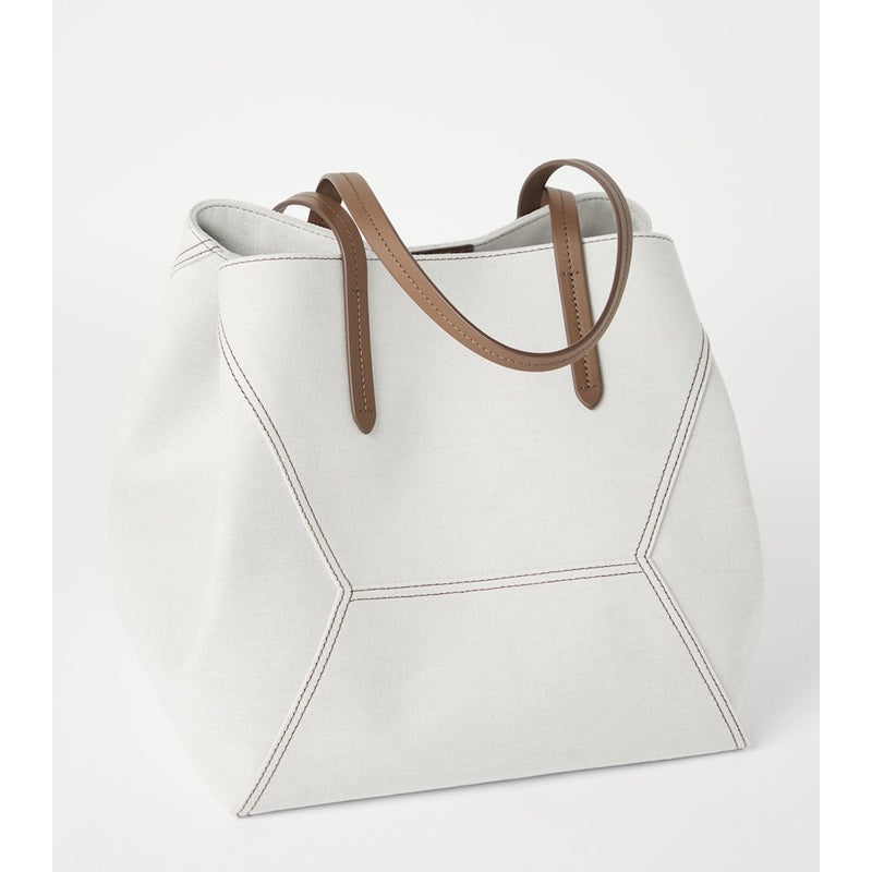 Bolsa Tote Cotton and Linen Gabardine BC Duo