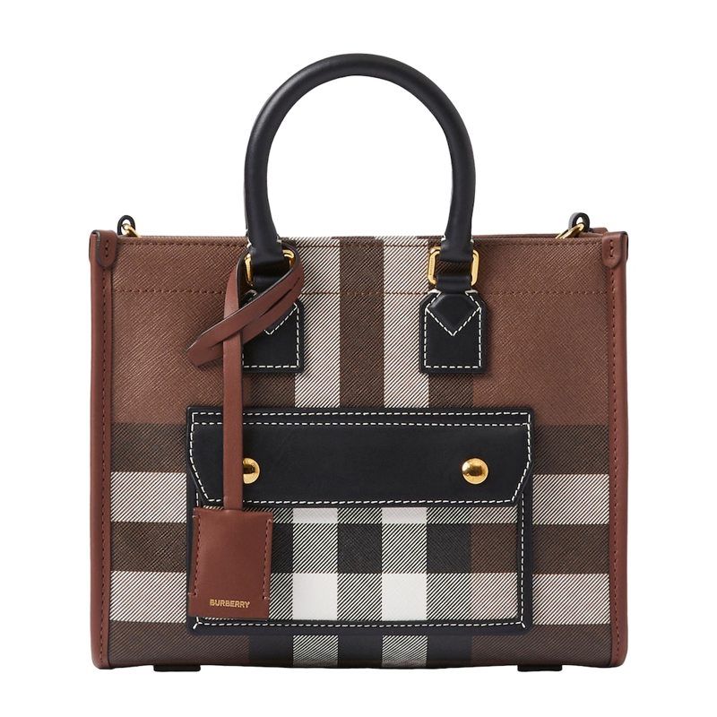 Bolsa Tote Mini Check - Mercado de Luxo - O Maior E-Commerce de Bens, Produtos e Serviços de Luxo do Brasil.