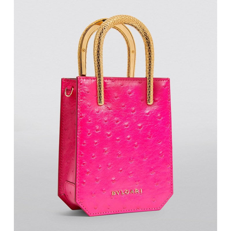 Bolsa Crossbody Ostrich Serpentine