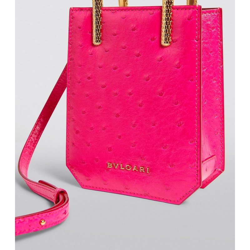 Bolsa Crossbody Ostrich Serpentine
