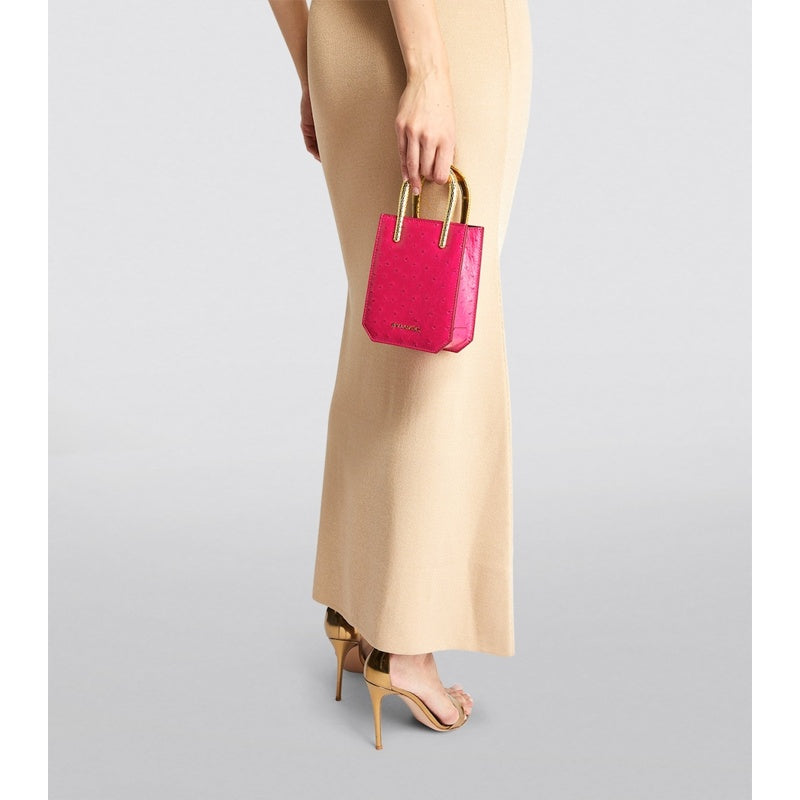 Bolsa Crossbody Ostrich Serpentine