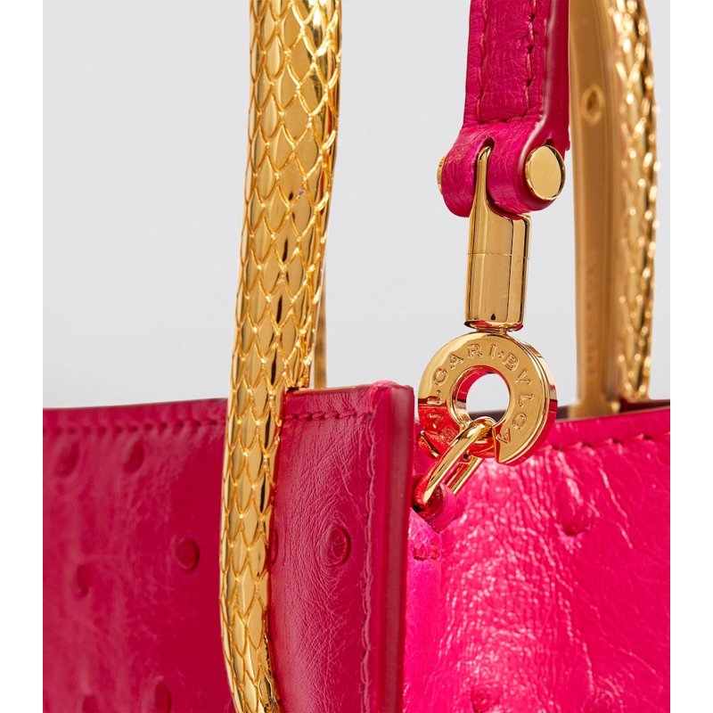 Bolsa Crossbody Ostrich Serpentine