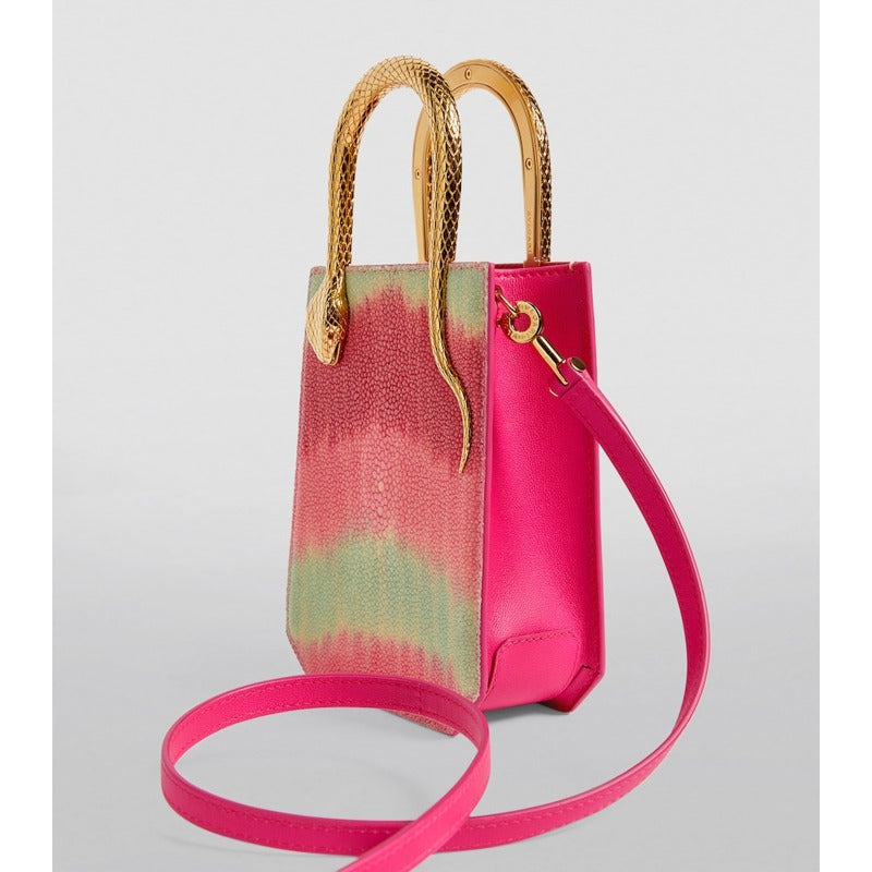Bolsa Crossbody Galuchat Serpentine