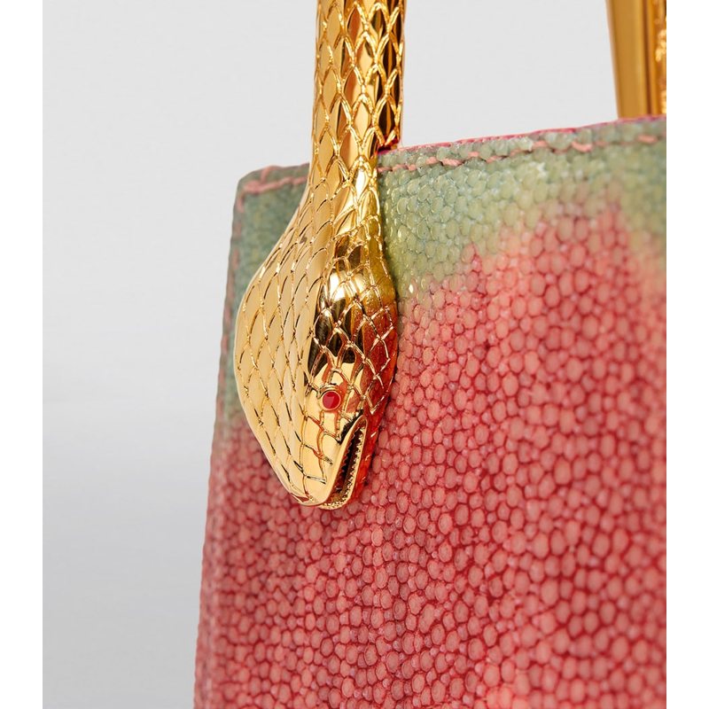 Bolsa Crossbody Galuchat Serpentine