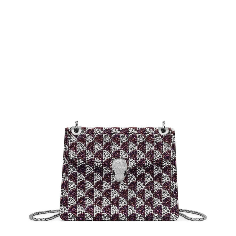 Bolsa Shoulder Small Crystal Serpenti Forever Day-To-Night - Mercado de Luxo - O Maior E-Commerce de Bens, Produtos e Serviços de Luxo do Brasil.