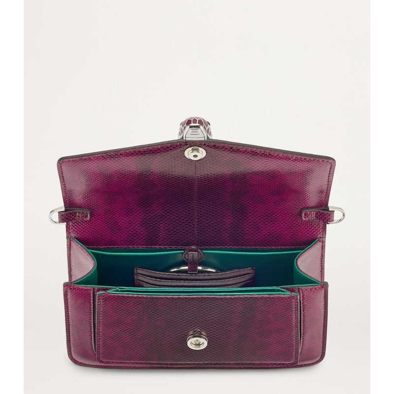 Bolsa Shoulder Small Snakeskin Serpenti East West