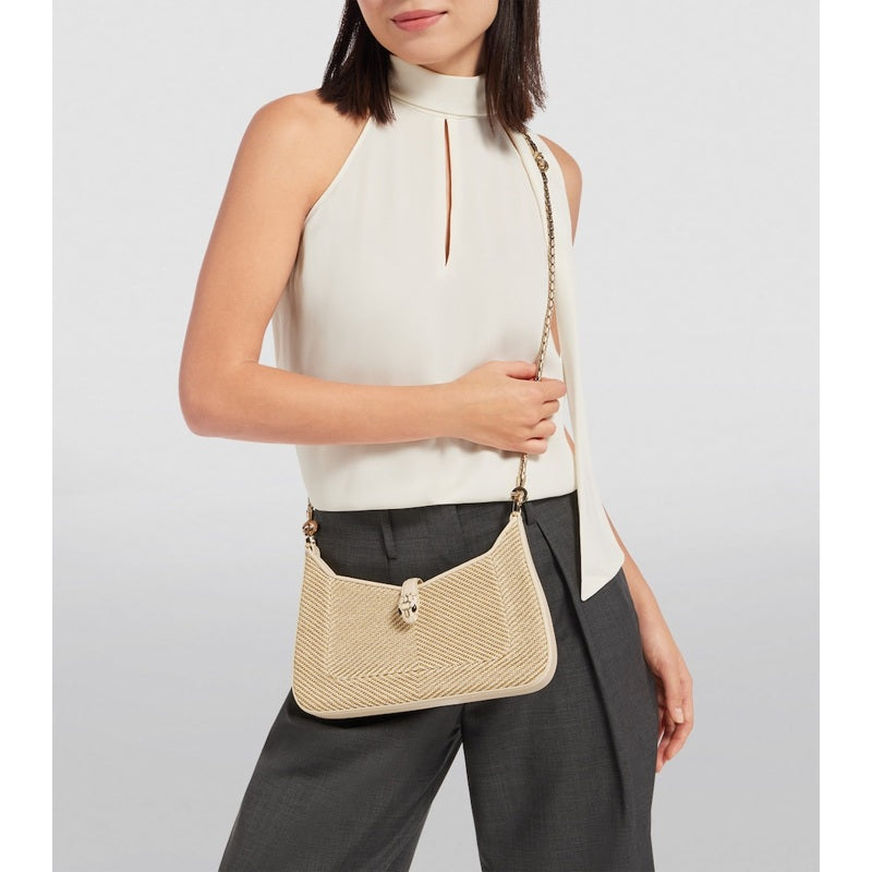 Bolsa Shoulder Small Chevron Serpenti Baia
