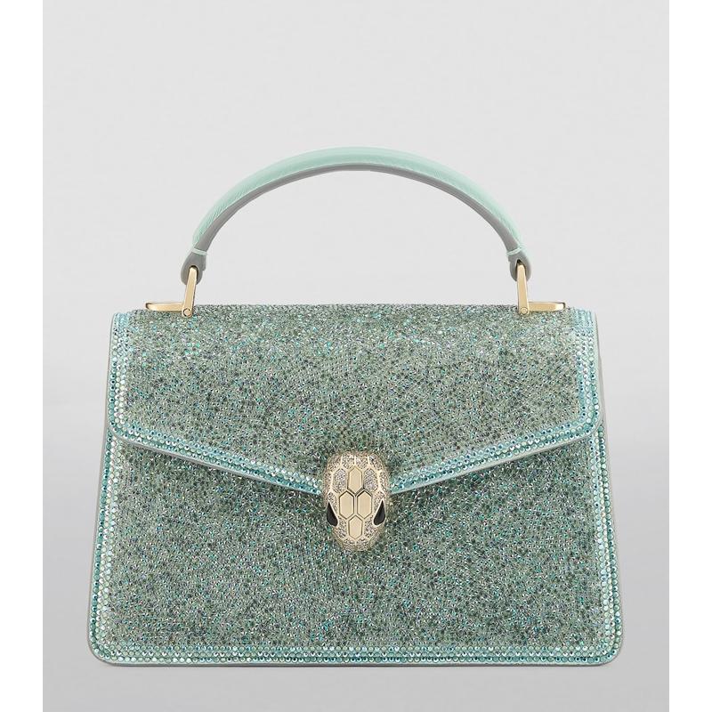 Bolsa Handle Mini Embellished Serpenti Forever