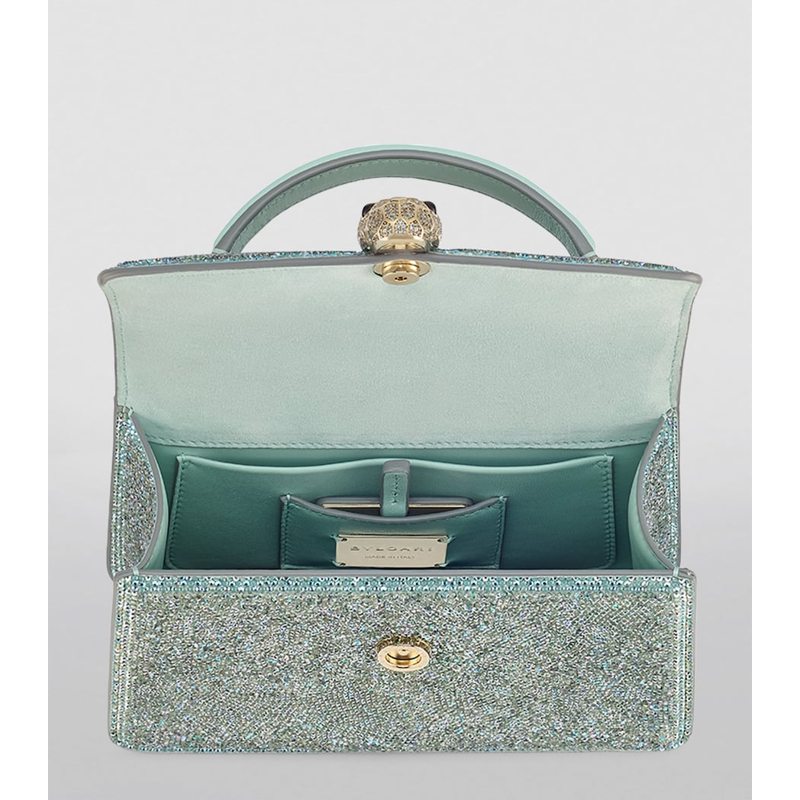 Bolsa Handle Mini Embellished Serpenti Forever