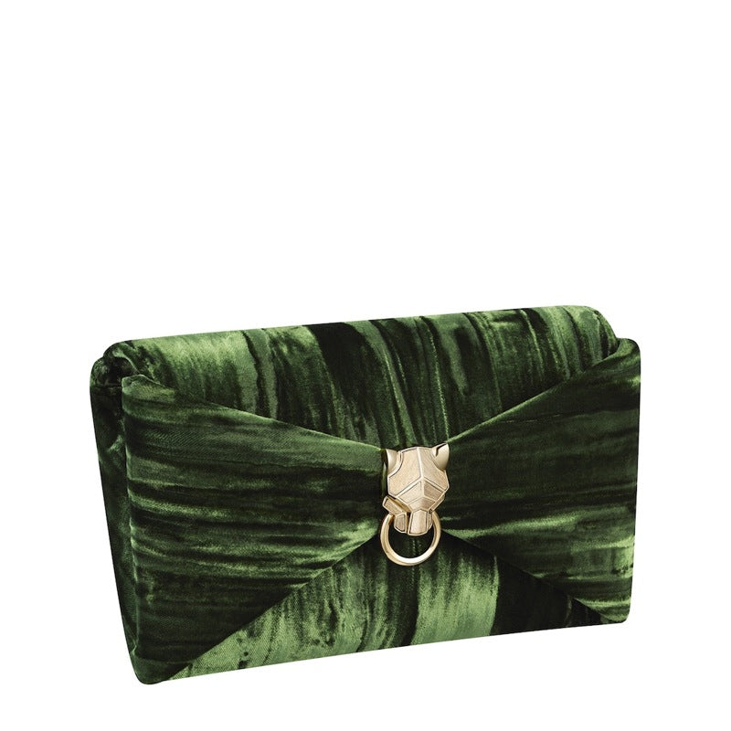 Bolsa Clutch Velvet Panthère Graphique de Cartier Chain - Mercado de Luxo - O Maior E-Commerce de Bens, Produtos e Serviços de Luxo do Brasil.