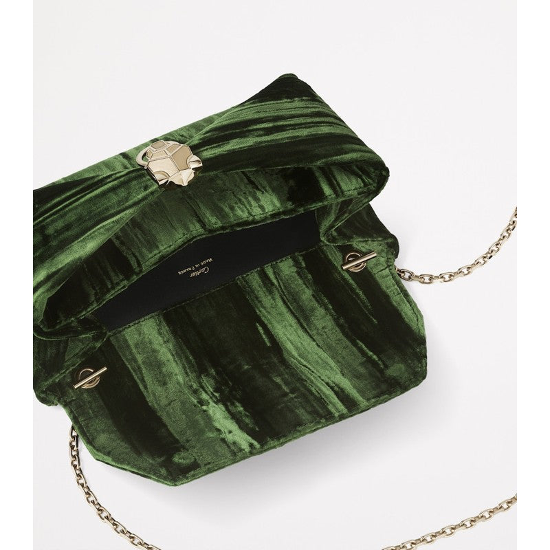 Bolsa Clutch Velvet Panthère Graphique de Cartier Chain