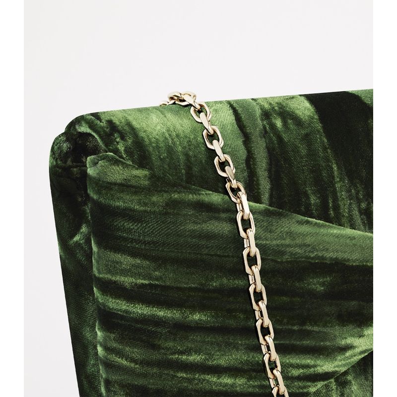 Bolsa Clutch Velvet Panthère Graphique de Cartier Chain