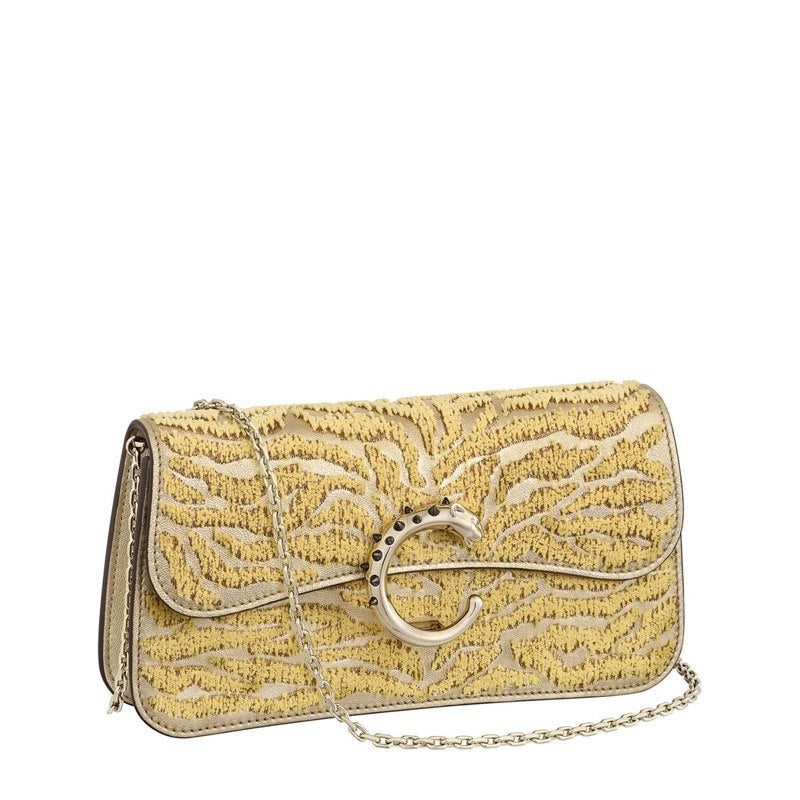 Bolsa Crossbody Mini Embroidered Panthère de Cartier - Mercado de Luxo - O Maior E-Commerce de Bens, Produtos e Serviços de Luxo do Brasil.