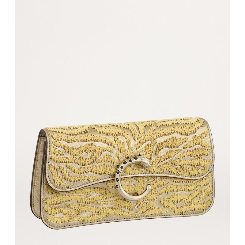 Bolsa Crossbody Mini Embroidered Panthère de Cartier