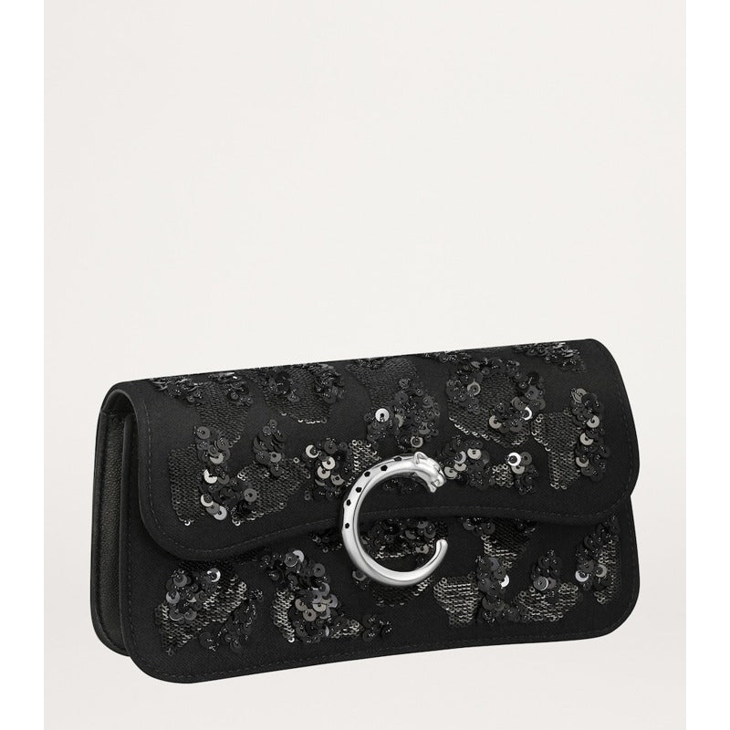 Bolsa Crossbody Mini Sequinned Panthère de Cartier