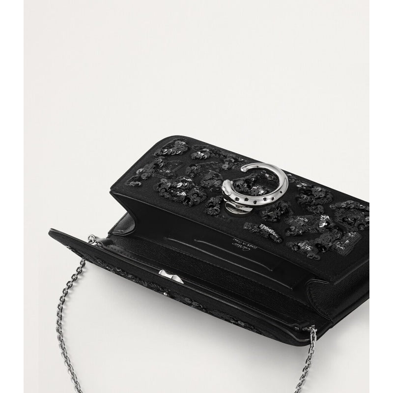Bolsa Crossbody Mini Sequinned Panthère de Cartier