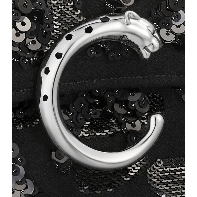 Bolsa Crossbody Mini Sequinned Panthère de Cartier