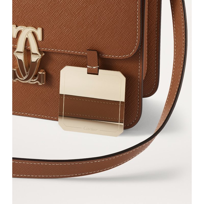 Bolsa Shoulder Mini Calfskin Cartier C de Cartier