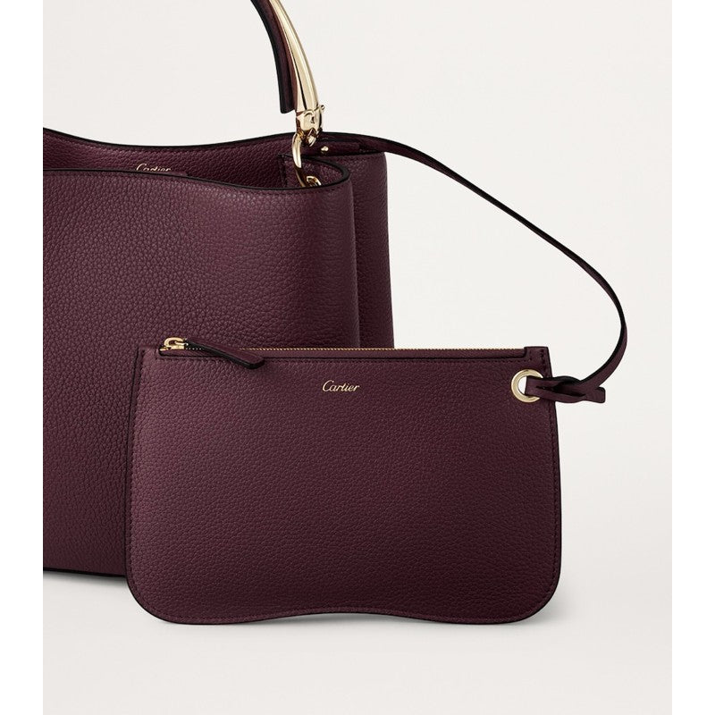 Bolsa Handle Small Calfskin Panthère de Cartier