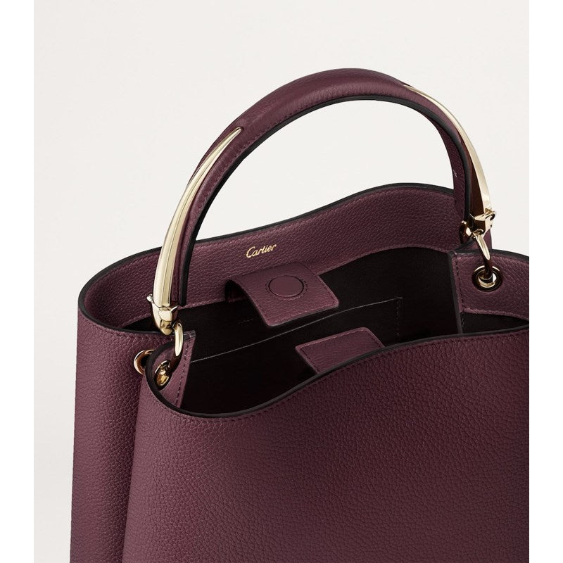 Bolsa Handle Small Calfskin Panthère de Cartier