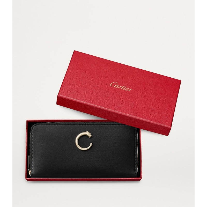 Bolsa Wallet Calfskin Panthère de Cartier