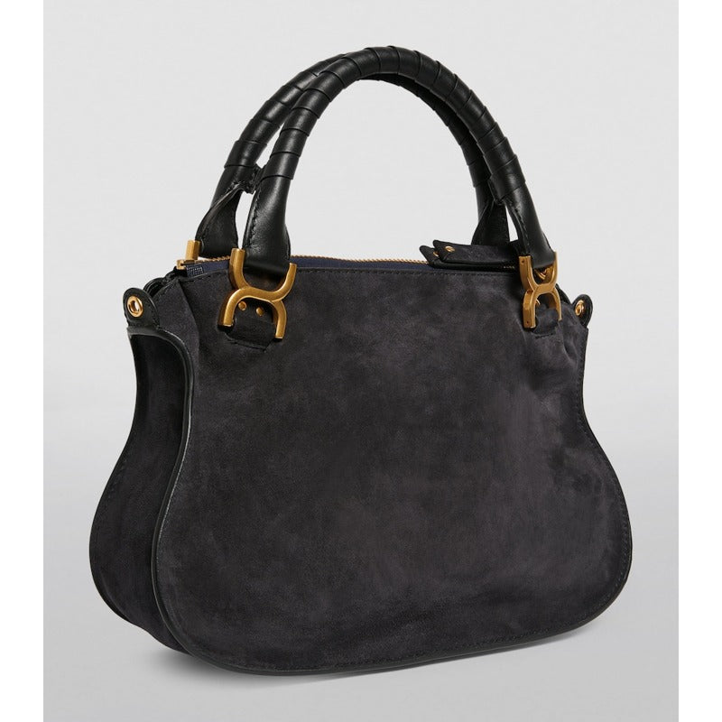 Bolsa Handle Medium Suede Marcie