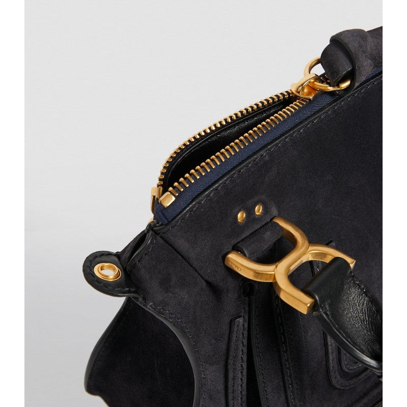 Bolsa Handle Medium Suede Marcie