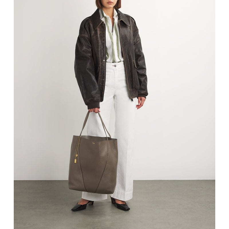 Bolsa Tote Large Calfskin Spin