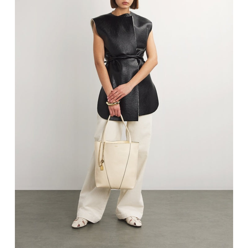 Bolsa Tote Medium Calfskin Spin