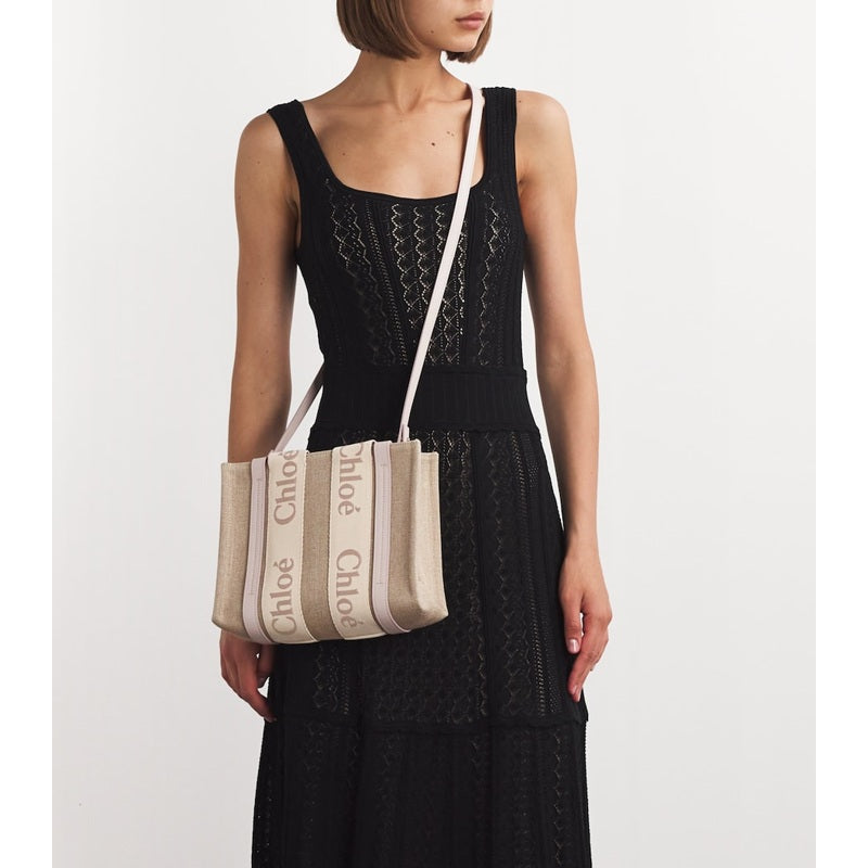 Bolsa Tote Small Linen Woody
