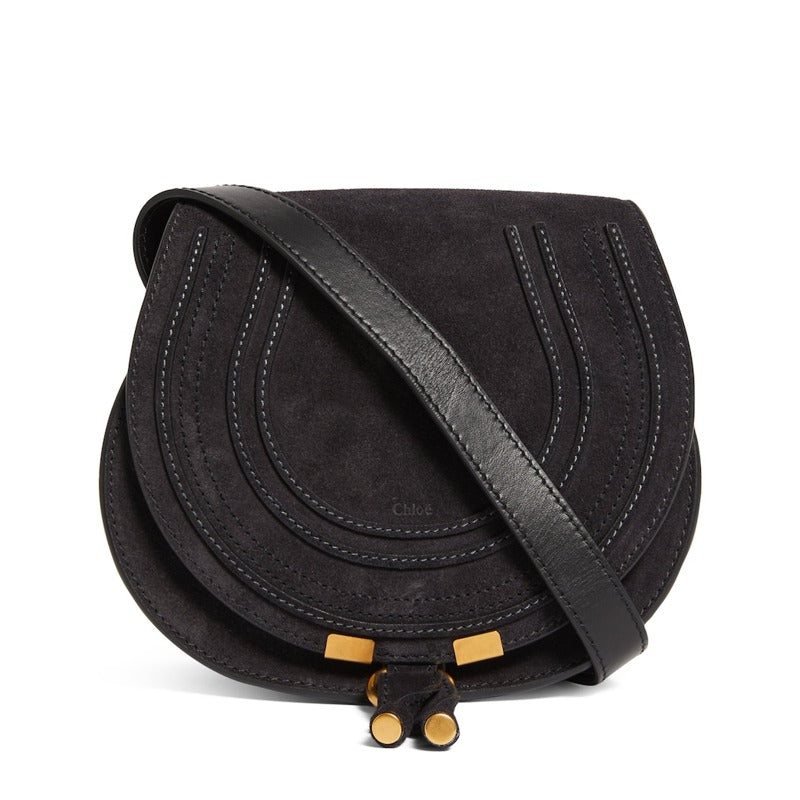 Bolsa Crossbody Small Suede Marcie Saddle - Mercado de Luxo - O Maior E-Commerce de Bens, Produtos e Serviços de Luxo do Brasil.