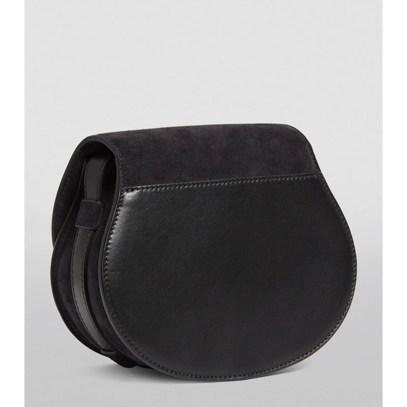 Bolsa Crossbody Small Suede Marcie Saddle