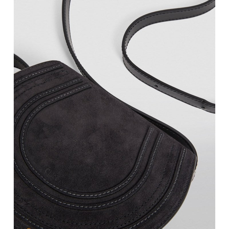 Bolsa Crossbody Small Suede Marcie Saddle