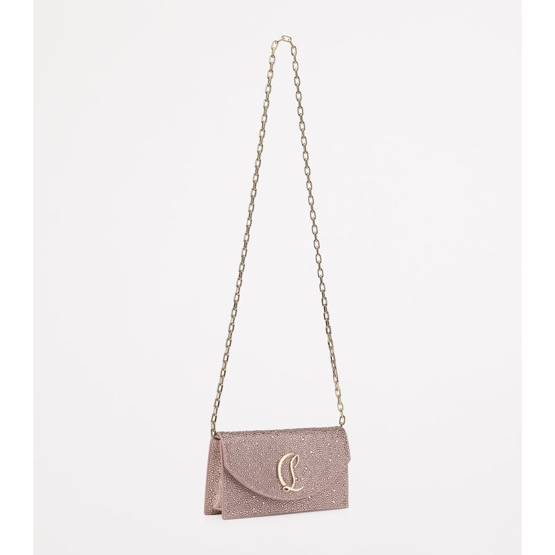 Bolsa Clutch Loubi54 Embellished Calf
