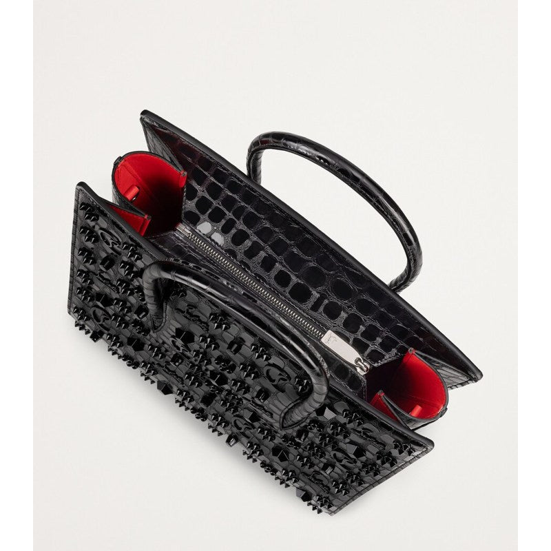 Bolsa Handle Paloma Medium Alligator-Embossed Calfskin