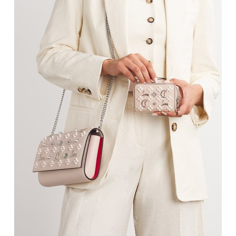 Bolsa Wallet Panettone Calf Embellished Coin Purse