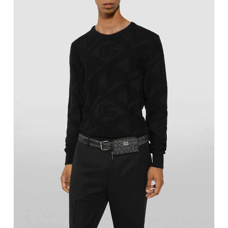 Bolsa Necessaire Pouch-Detail Logo Belt