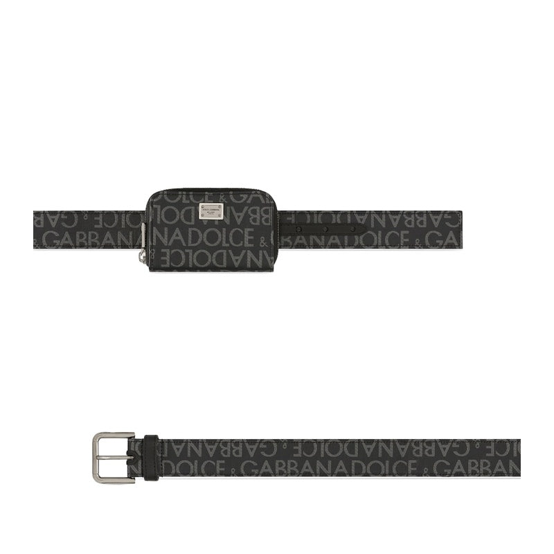 Bolsa Necessaire Pouch-Detail Logo Belt