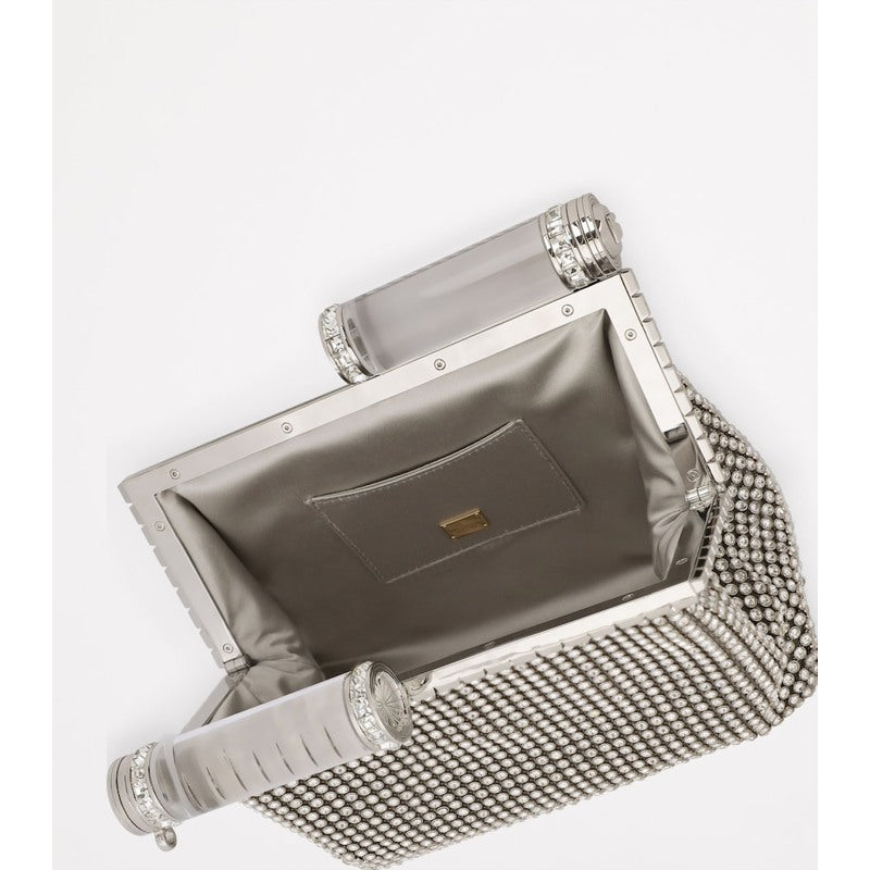 Bolsa Clutch Satin Embellished
