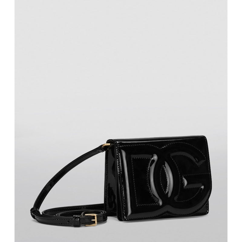 Bolsa Crossbody Small Patent Logo