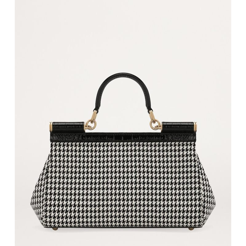 Bolsa Handle Medium Houndstooth Sicily