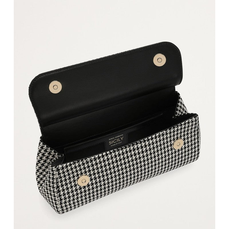 Bolsa Handle Medium Houndstooth Sicily
