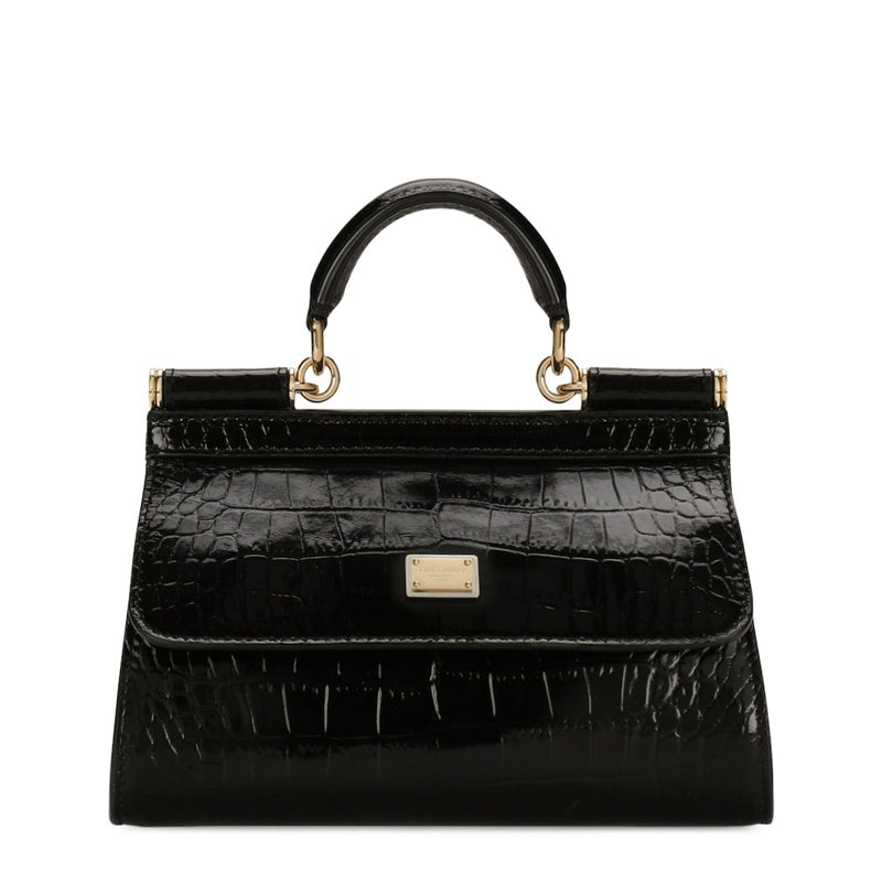 Bolsa Handle Croc-Embossed Calfskin - Mercado de Luxo - O Maior E-Commerce de Bens, Produtos e Serviços de Luxo do Brasil.